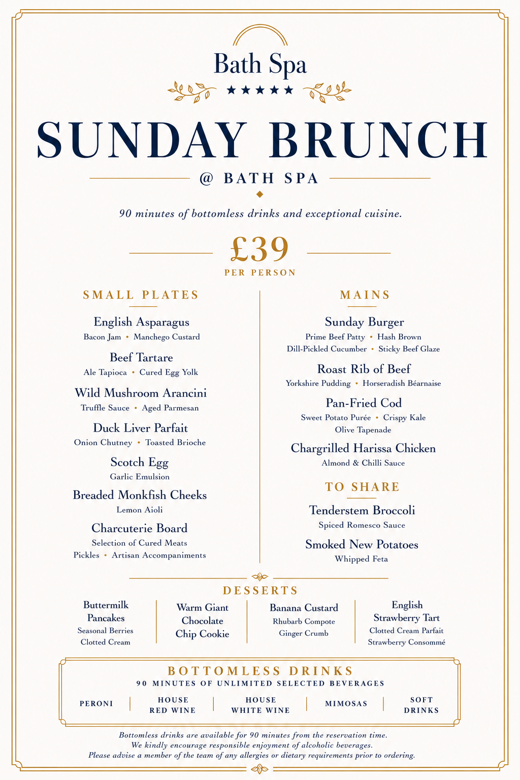 Bottomless Brunch in Bath