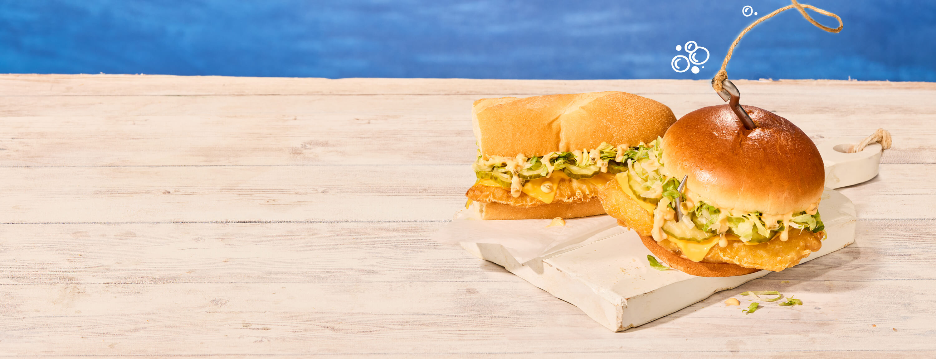 Wild-caught cod swimming in crispy, beer-battered flavor makes the Captain quite a catch.