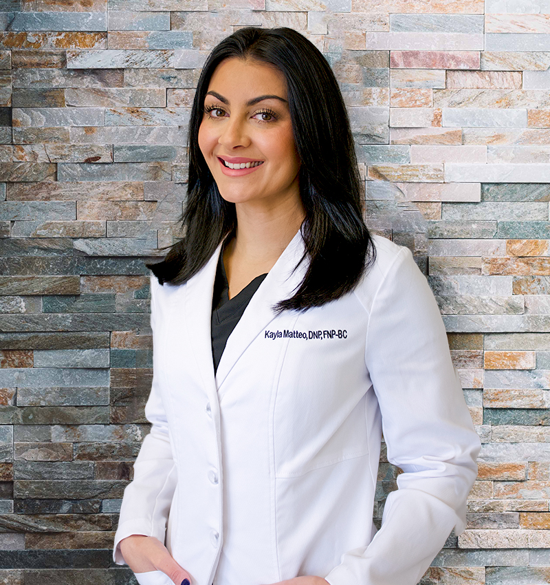 Kayla Lee nurse practitioner in white coat
