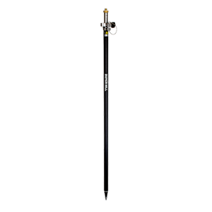 Carbon fiber and aluminum prism pole with pin.