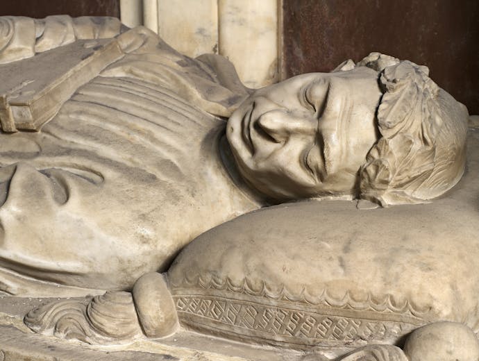 Bernardo Rossellino, Funerary portrait of Leonardo Bruni Bernardo Rossellino, Funerary portrait of Leonardo Bruni