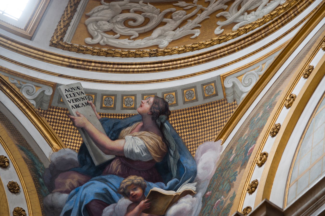 Il Volterrano, “Sibilla”, particolare di “Incoronazione della Vergine”, 1653-1661, affresco. Firenze, Santa Croce, transetto sinistro, cappella Niccolini Il Volterrano, “Sibilla”, particolare di “Incoronazione della Vergine”, 1653-1661, affresco. Firenze, Santa Croce, transetto sinistro, cappella Niccolini