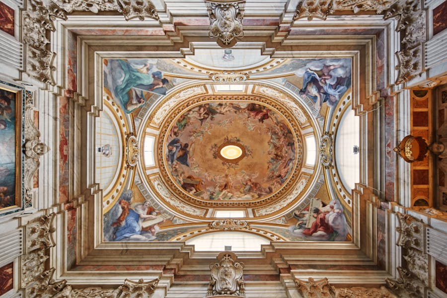 Il Volterrano, “Incoronazione della Vergine, 1653-1661, affresco. Firenze, Santa Croce, transetto sinistro, cappella Niccolini