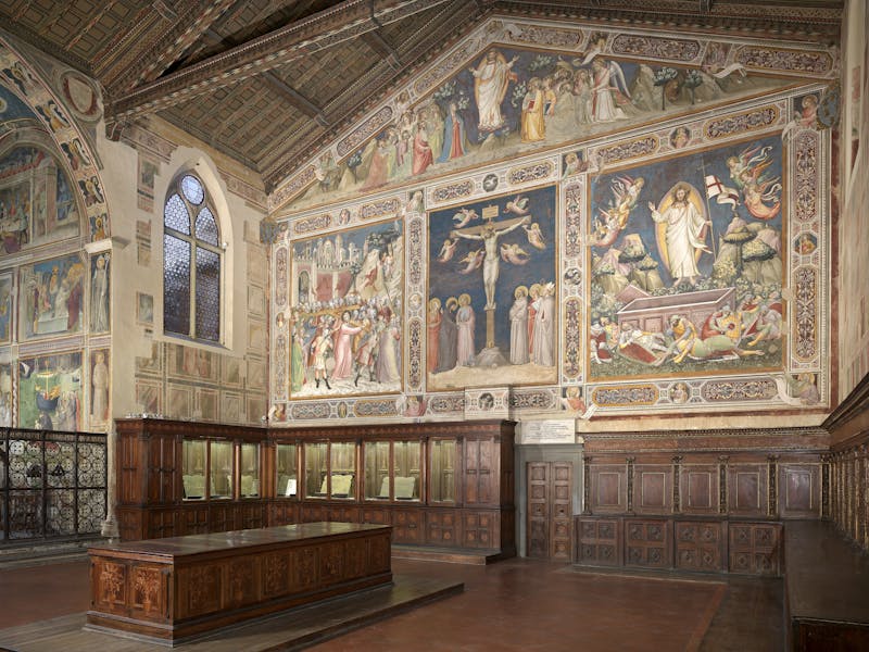 Interno della sagrestia. Firenze, Santa Croce, complesso monumentale