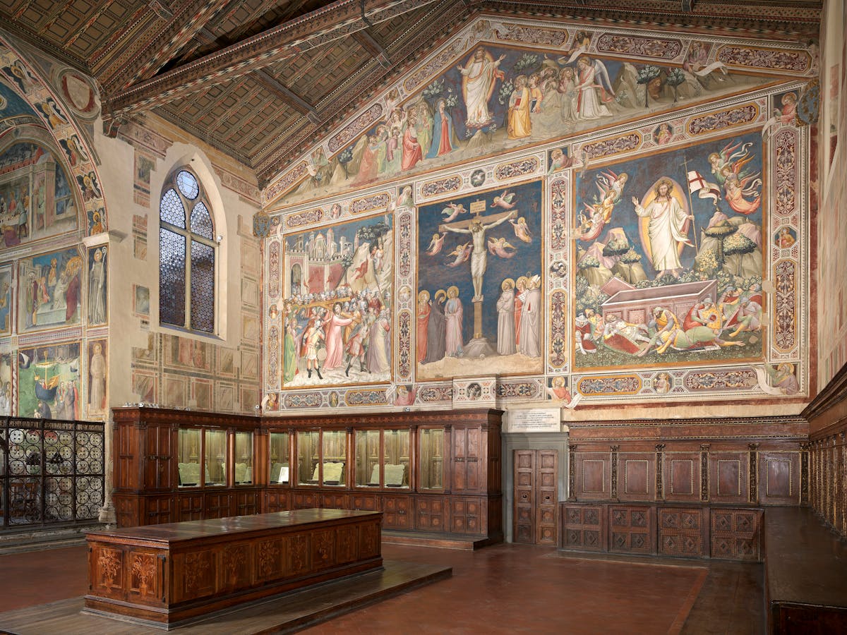 Interno della sagrestia. Firenze, Santa Croce, complesso monumentale