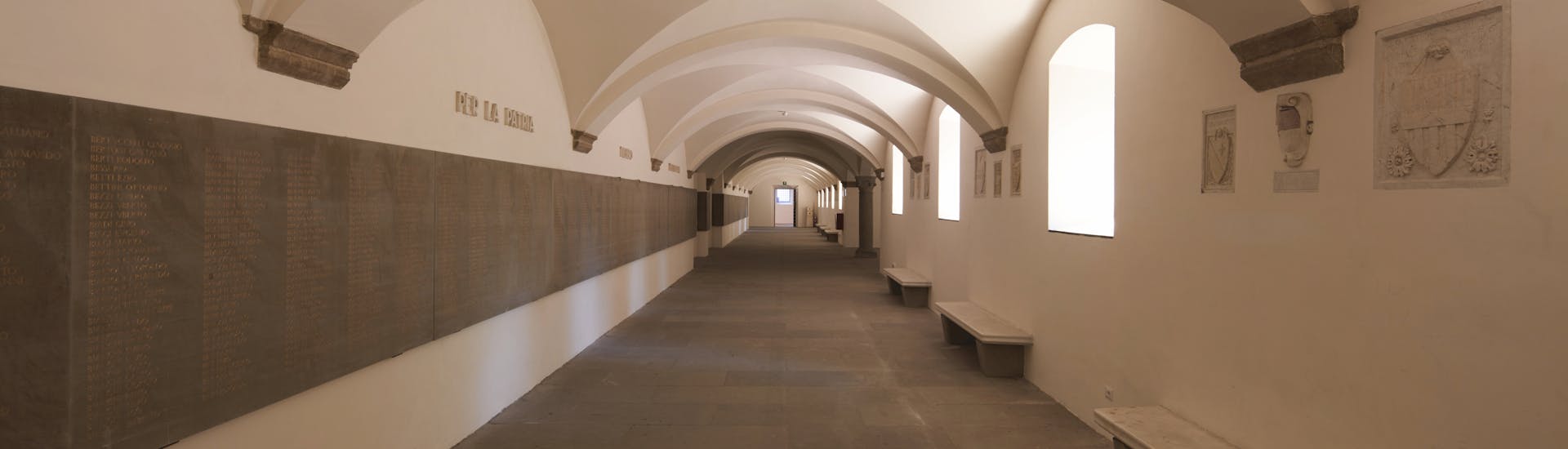 Interno del Sacrario. Firenze, Santa Croce, complesso monumentale Interno del Sacrario. Firenze, Santa Croce, complesso monumentale