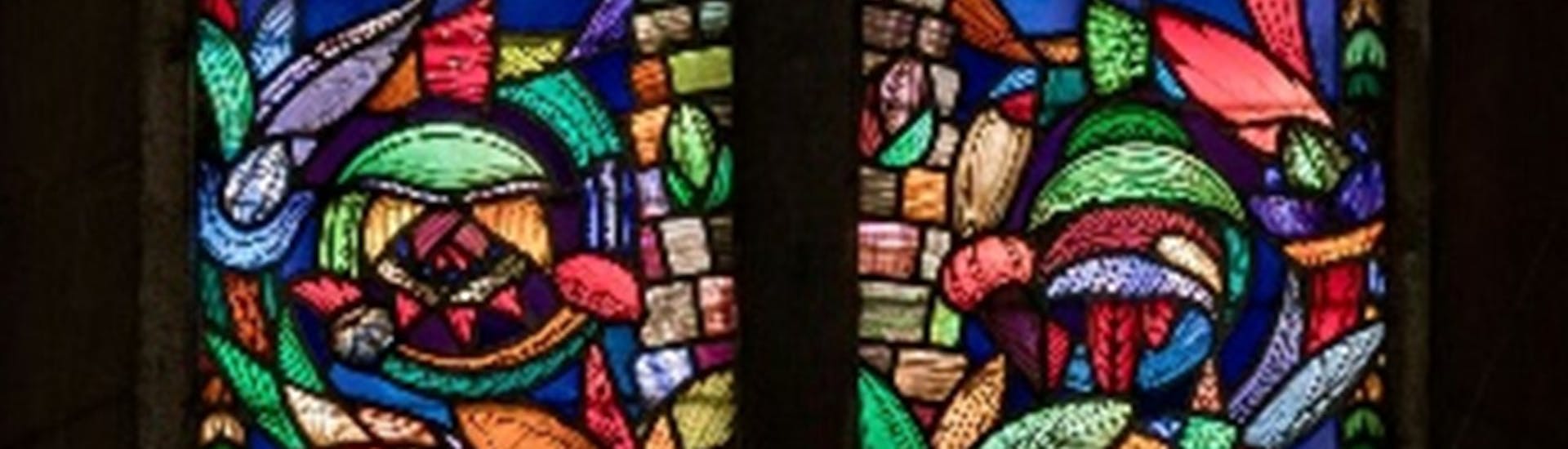 Vetrata cappella madre italiana, basilica di Santa Croce, Firenze Vetrata cappella madre italiana, basilica di Santa Croce, Firenze