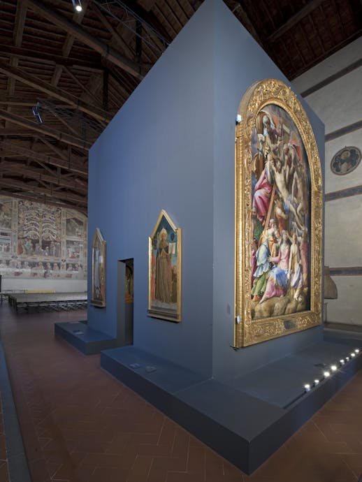 La “Deposizione dalla Croce” di Salviati nel Cenacolo. Firenze, Santa Croce, complesso monumentale La “Deposizione dalla Croce” di Salviati nel Cenacolo. Firenze, Santa Croce, complesso monumentale