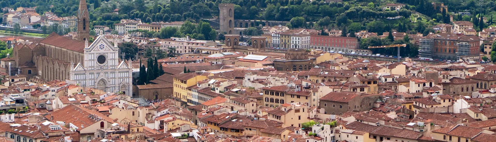 Veduta a volo d'uccello della basilica di Santa Croce. Firenze Veduta a volo d'uccello della basilica di Santa Croce. Firenze