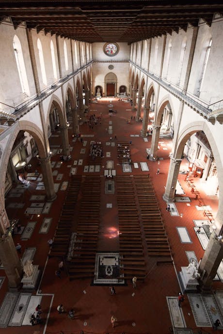 Interior of the Basilica of Santa Croce Interior of the Basilica of Santa Croce