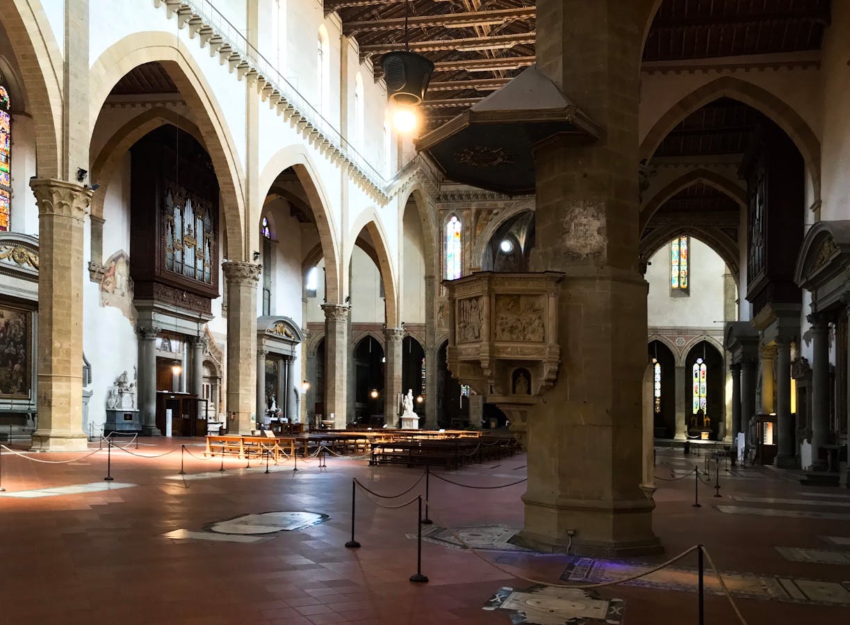Interno della basilica di Santa Croce