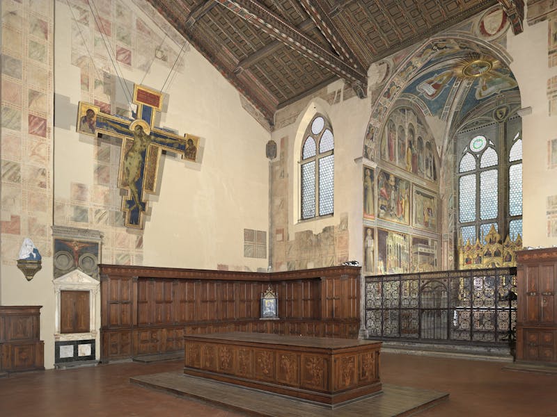 Interno della sagrestia. Firenze, Santa Croce, complesso monumentale