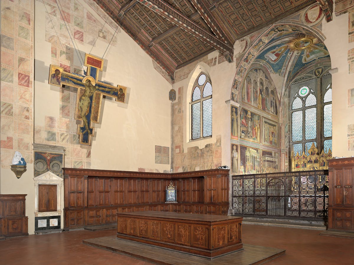 Interno della sagrestia. Firenze, Santa Croce, complesso monumentale