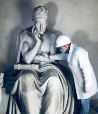 Restauro di Stefano Ricci "Cenotafio di Dante Alighieri". Firenze, Santa Croce 