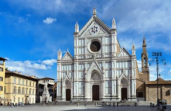 Facciata della basilica. Firenze, Santa Croce