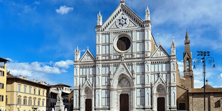 Facciata della basilica. Firenze, Santa Croce Facciata della basilica. Firenze, Santa Croce