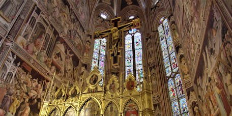 Interno della cappella Maggiore. Firenze, Santa Croce, transetto Interno della cappella Maggiore. Firenze, Santa Croce, transetto