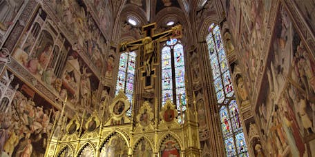 Interno della cappella Maggiore. Firenze, Santa Croce, transetto Interno della cappella Maggiore. Firenze, Santa Croce, transetto