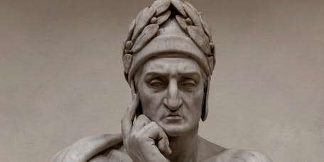 Stefano Ricci, “Dante Alighieri”, particolare del “Cenotafio di Dante Alighieri”, 1818-1829, marmo. Firenze, Santa Croce, navata destra Stefano Ricci, “Dante Alighieri”, particolare del “Cenotafio di Dante Alighieri”, 1818-1829, marmo. Firenze, Santa Croce, navata destra