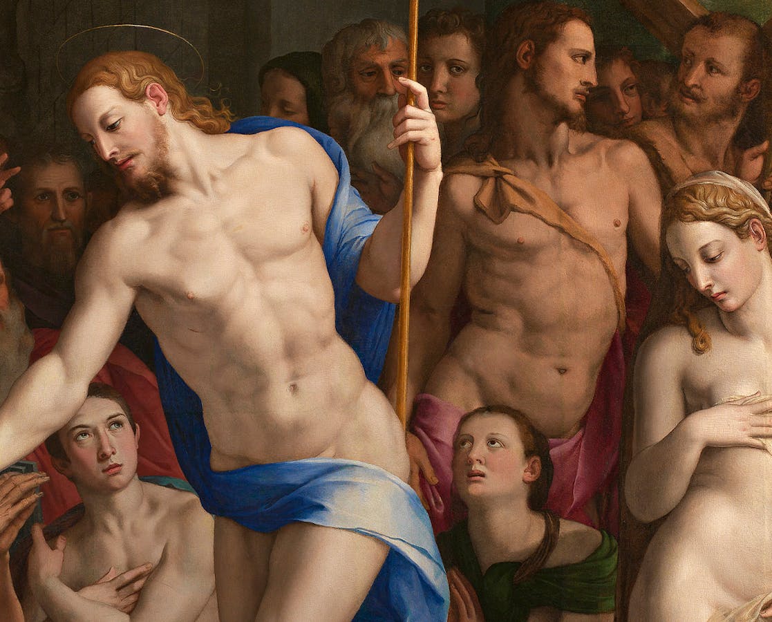 Bronzino, “Discesa di Cristo al Limbo”, particolare, 1552, olio su tavola. Firenze, Santa Croce, cappella Medici Bronzino, “Discesa di Cristo al Limbo”, particolare, 1552, olio su tavola. Firenze, Santa Croce, cappella Medici