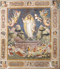 Niccolò di Pietro Gerini , Resurrezione, 1380 circa, affresco. Santa Croce, sagrestia