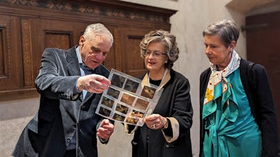 da sinistra, Paolo Mariani, Cristina Acidini e Maria Grazia Sironi