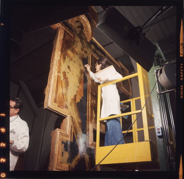 un dettaglio del restauro un dettaglio del restauro