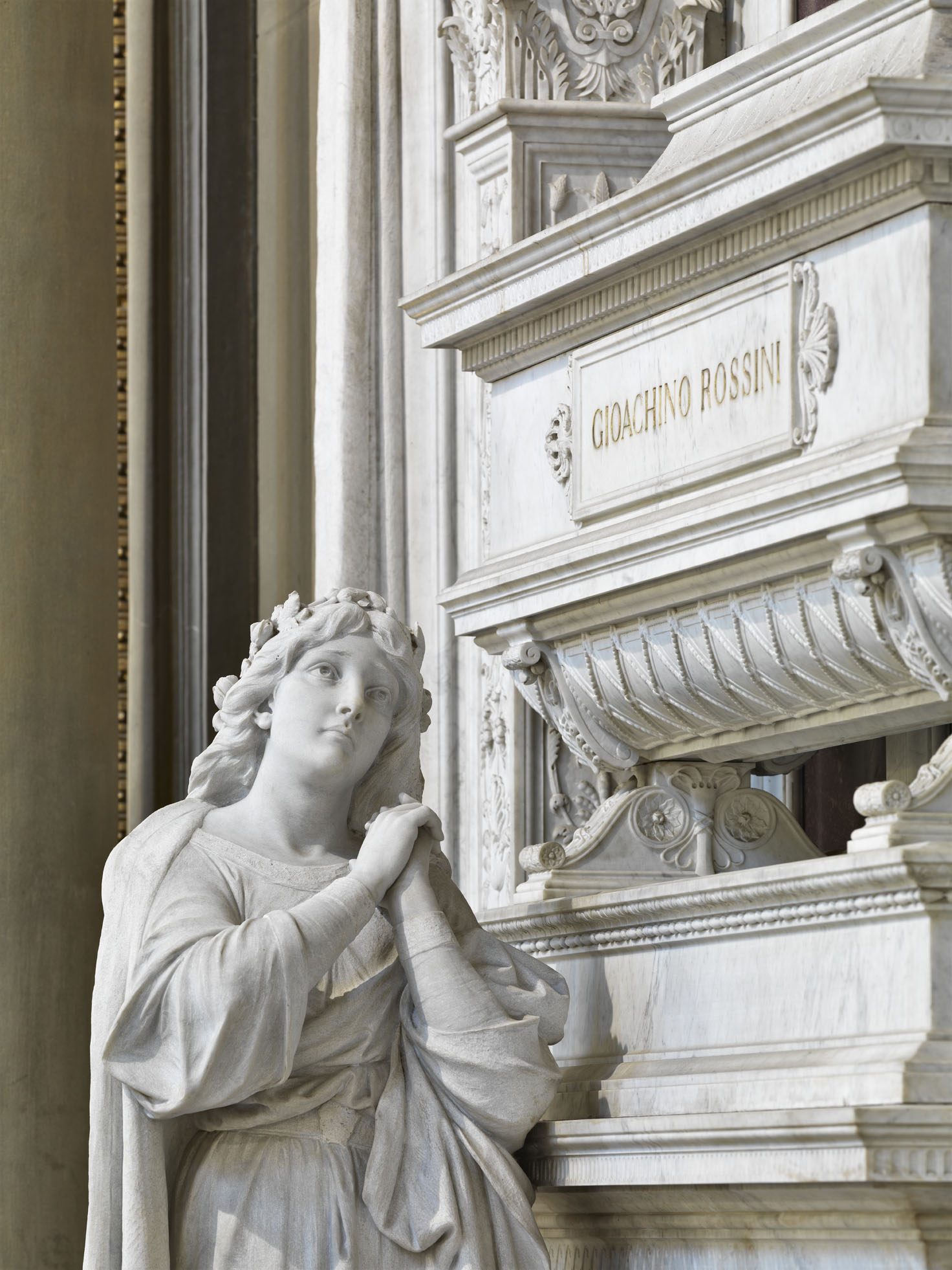 Particolare tomba di Rossini