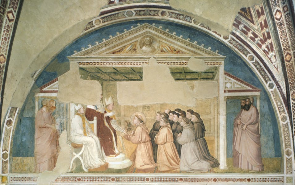 Approval of the Franciscan Rules, scene from the Stories of Saint Francis Approval of the Franciscan Rules, scene from the Stories of Saint Francis