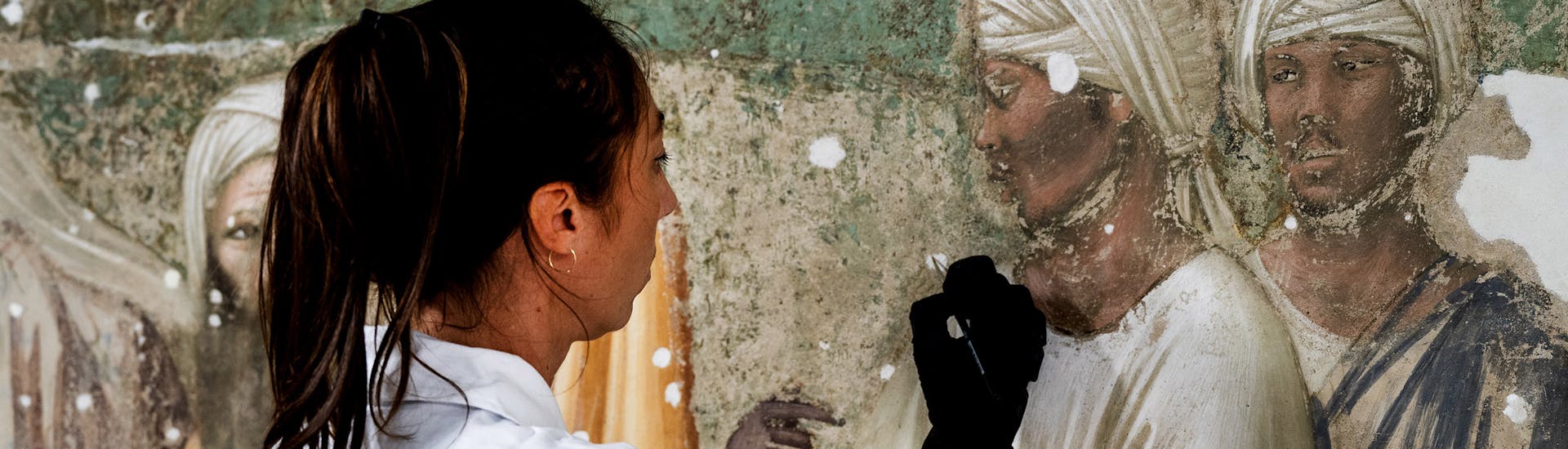 A restorer at work A restorer at work