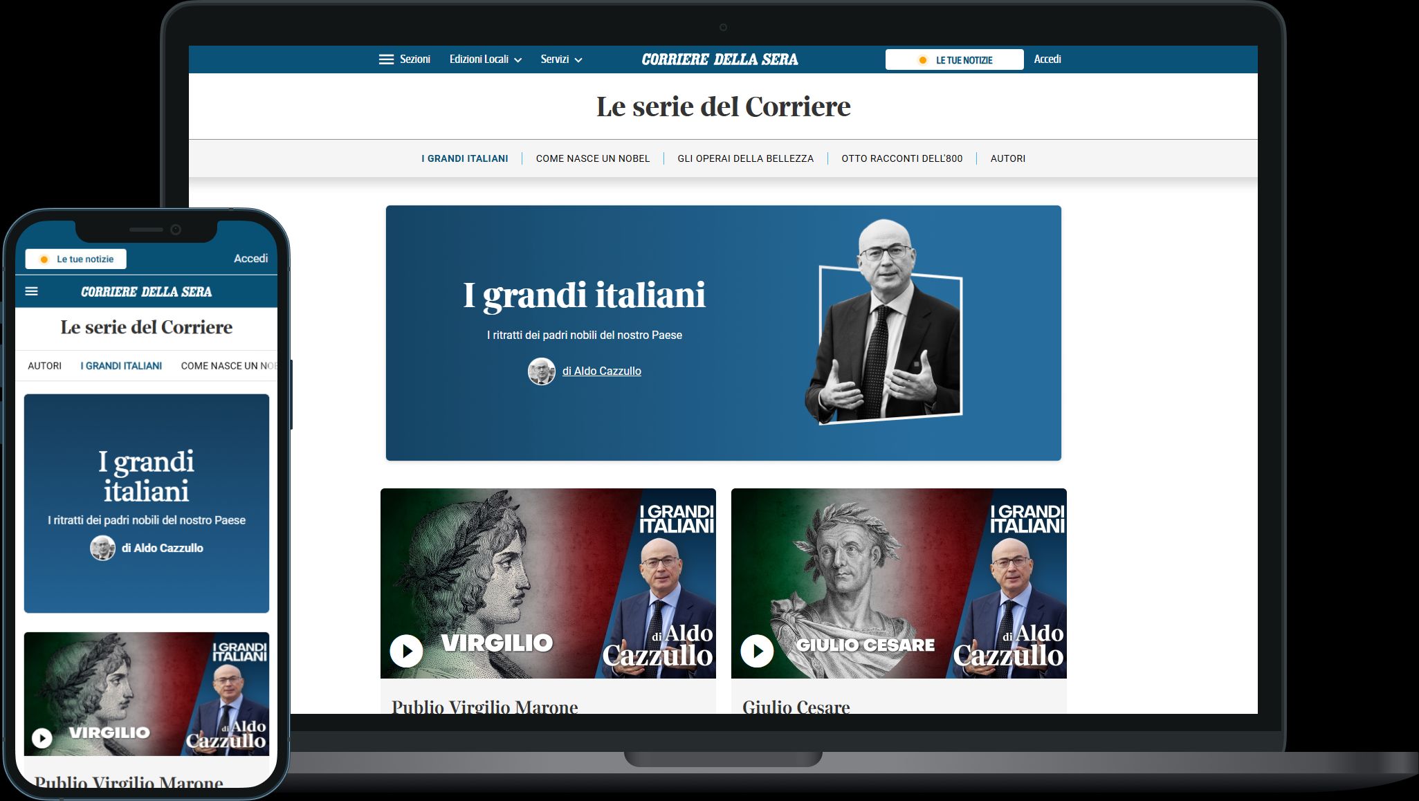 I grandi Italiani - serie RCS con Aldo Cazzullo