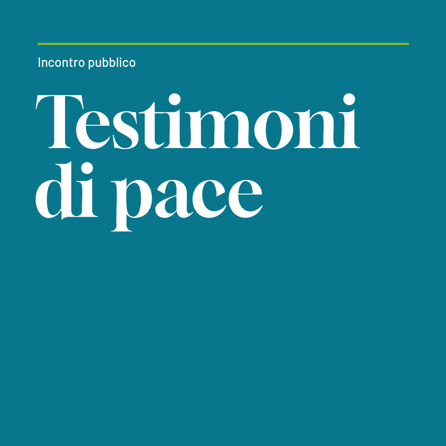 Incontro "Testimoni di pace" 2025