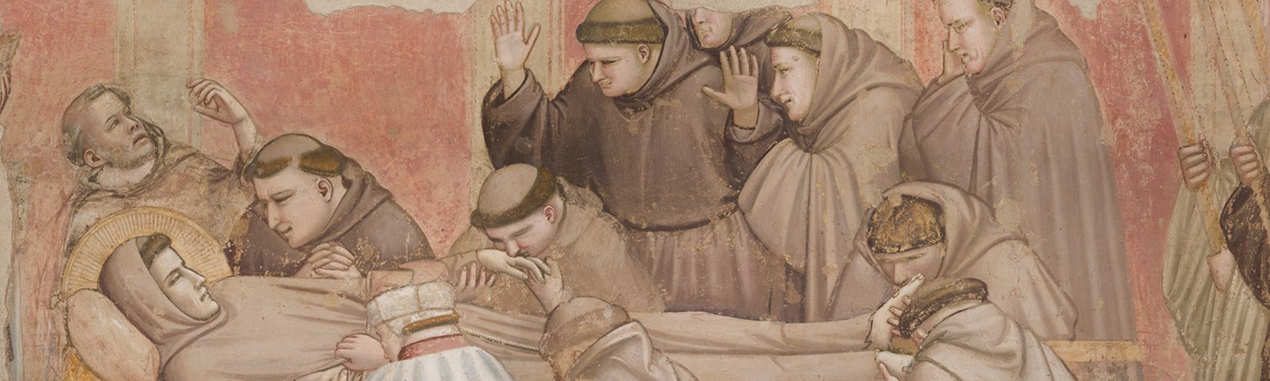 Giotto, death of St. Francis, detail Giotto, death of St. Francis, detail