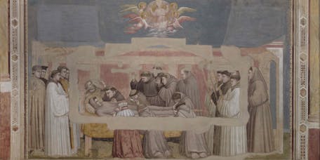 morte di san Francesco morte di san Franceso, cappella Bardi