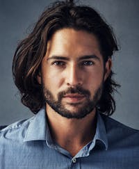 Good-looking man with full and long flowing hair.