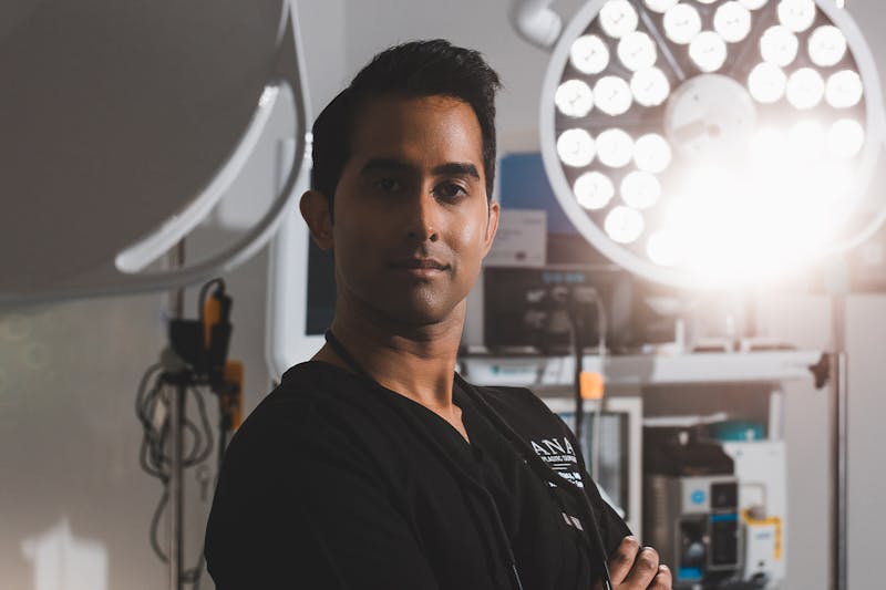 Dr. Rana standing confidently
