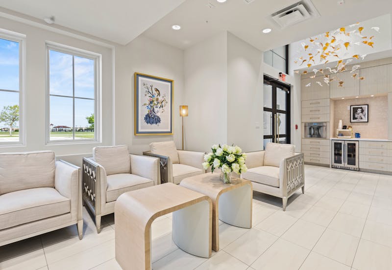 Image of inside of reception area