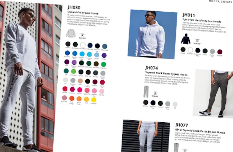 Catalogue design, artwork, and retouching