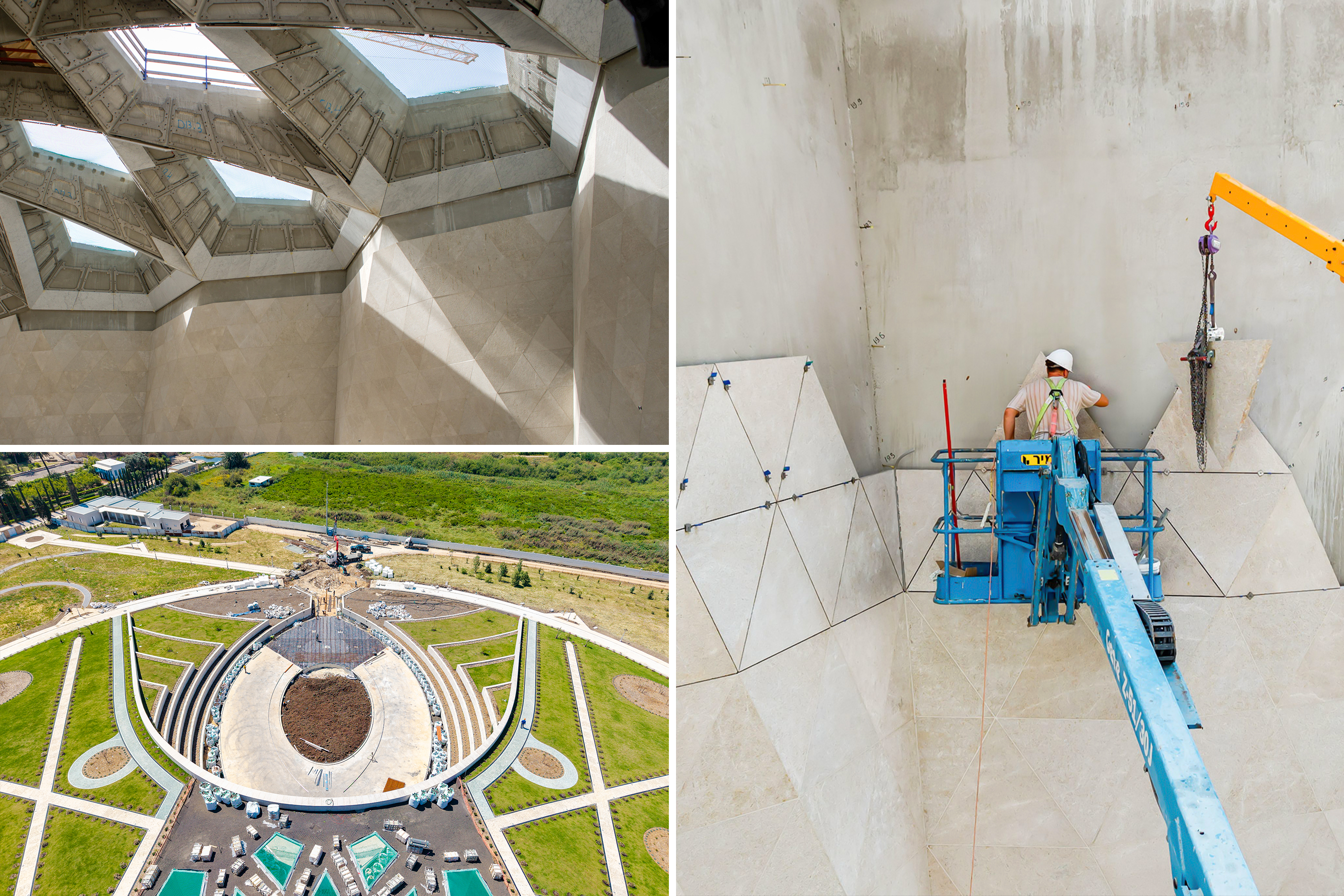 Shrine of ‘Abdu’l-Bahá: Intricate work on central edifice proceeds in earnest