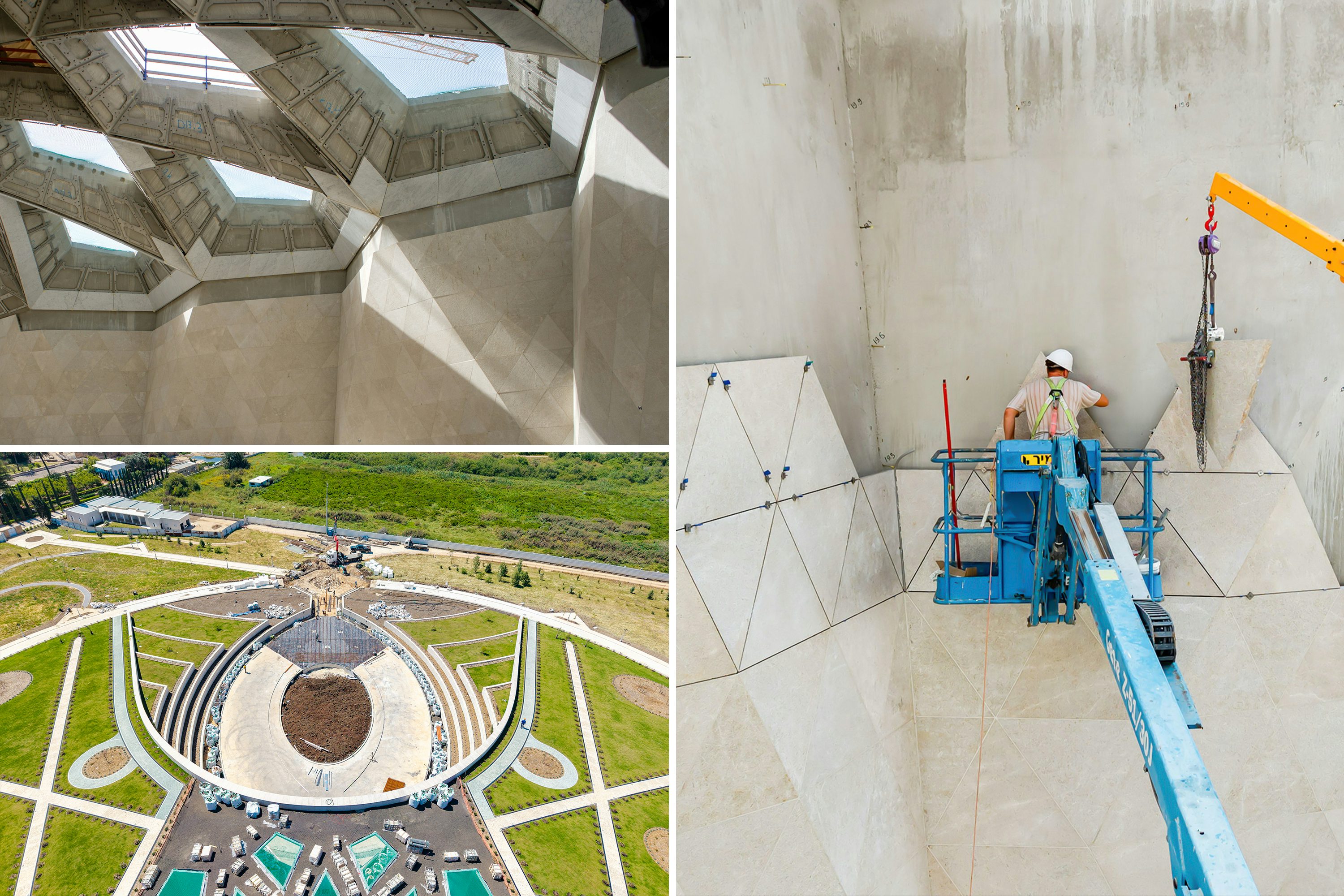 Shrine of ‘Abdu’l-Bahá: Intricate work on central edifice proceeds in earnest