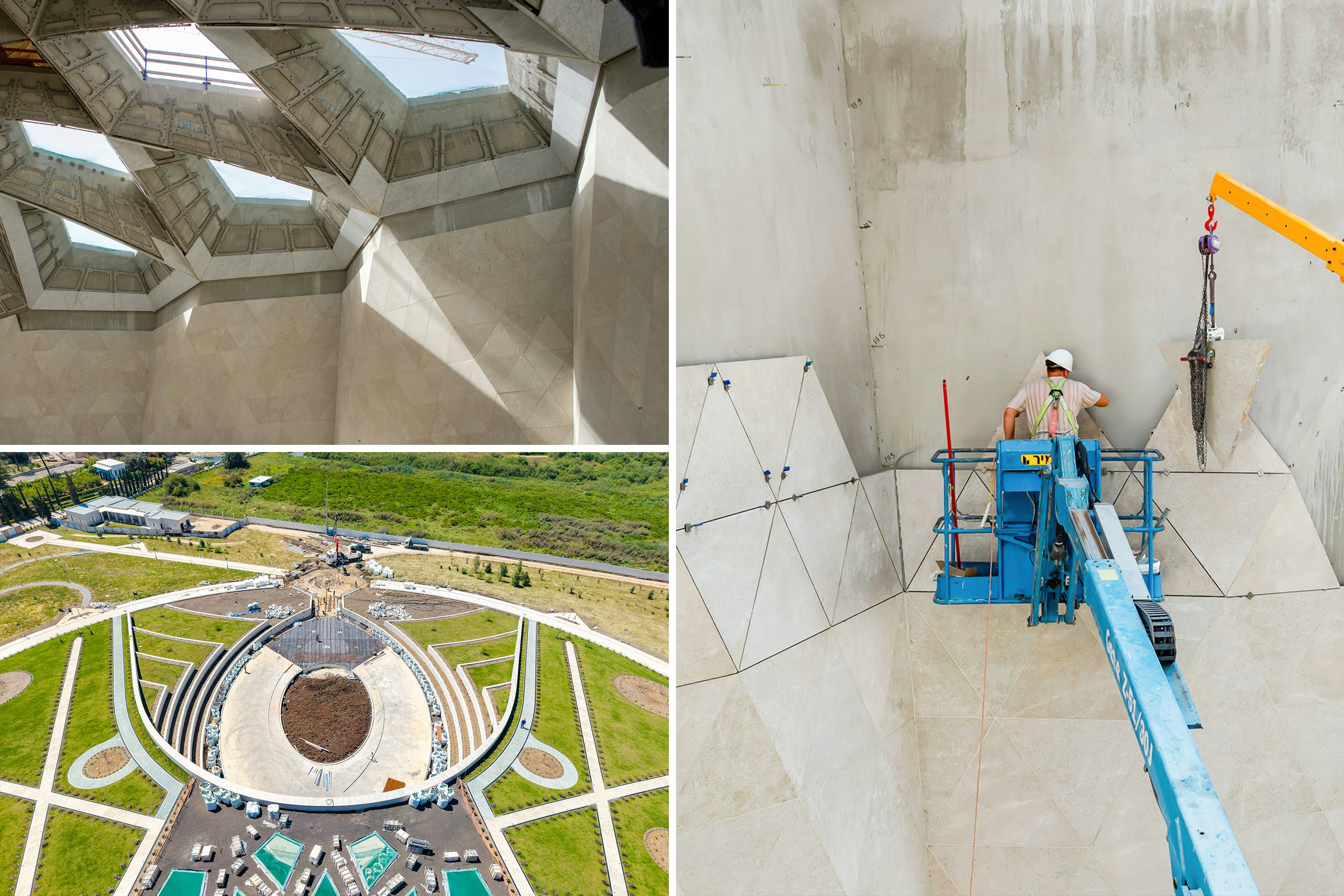 Shrine of ‘Abdu’l-Bahá: Intricate work on central edifice proceeds in earnest