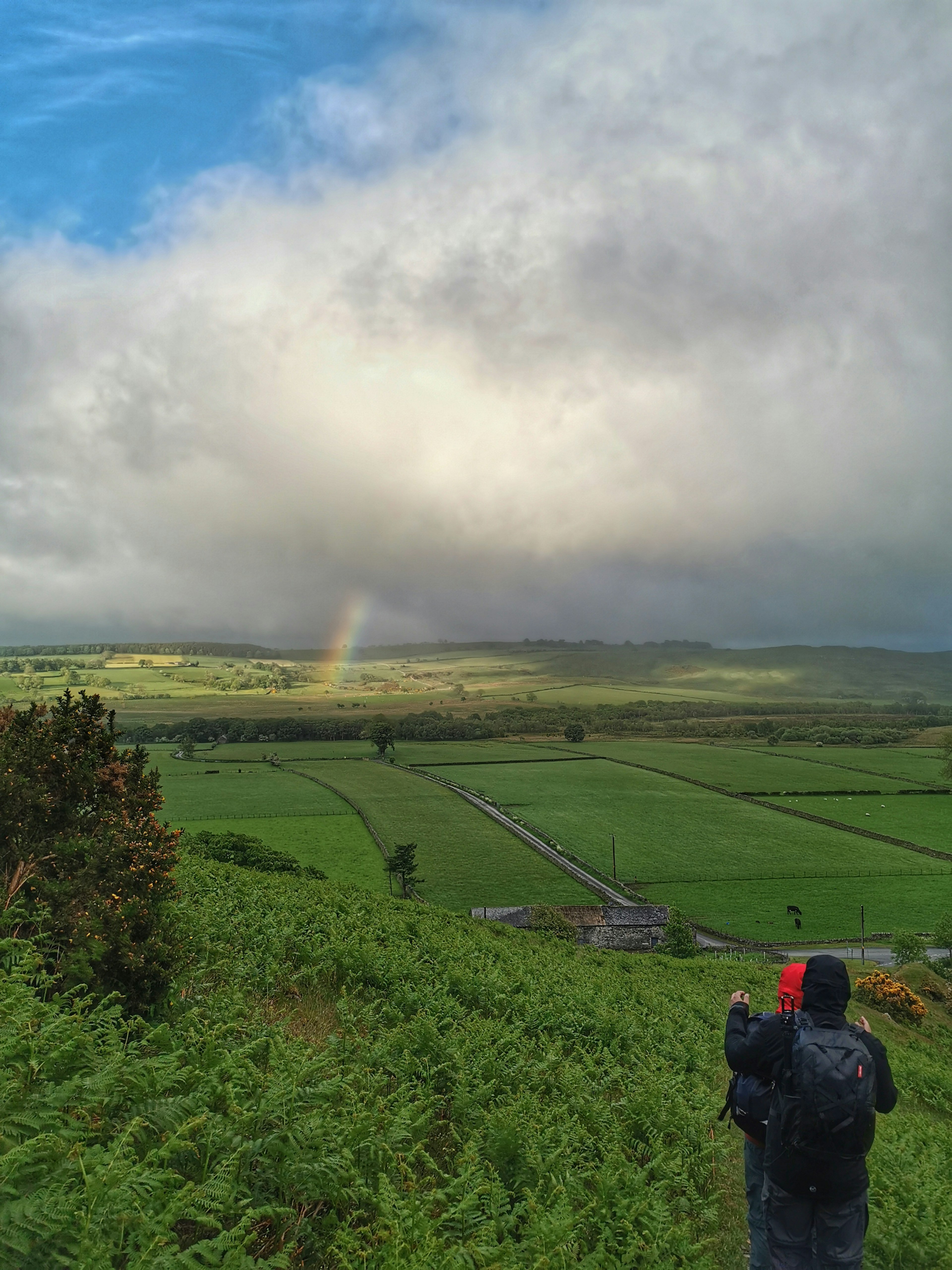 Rainbow at the end of our hike