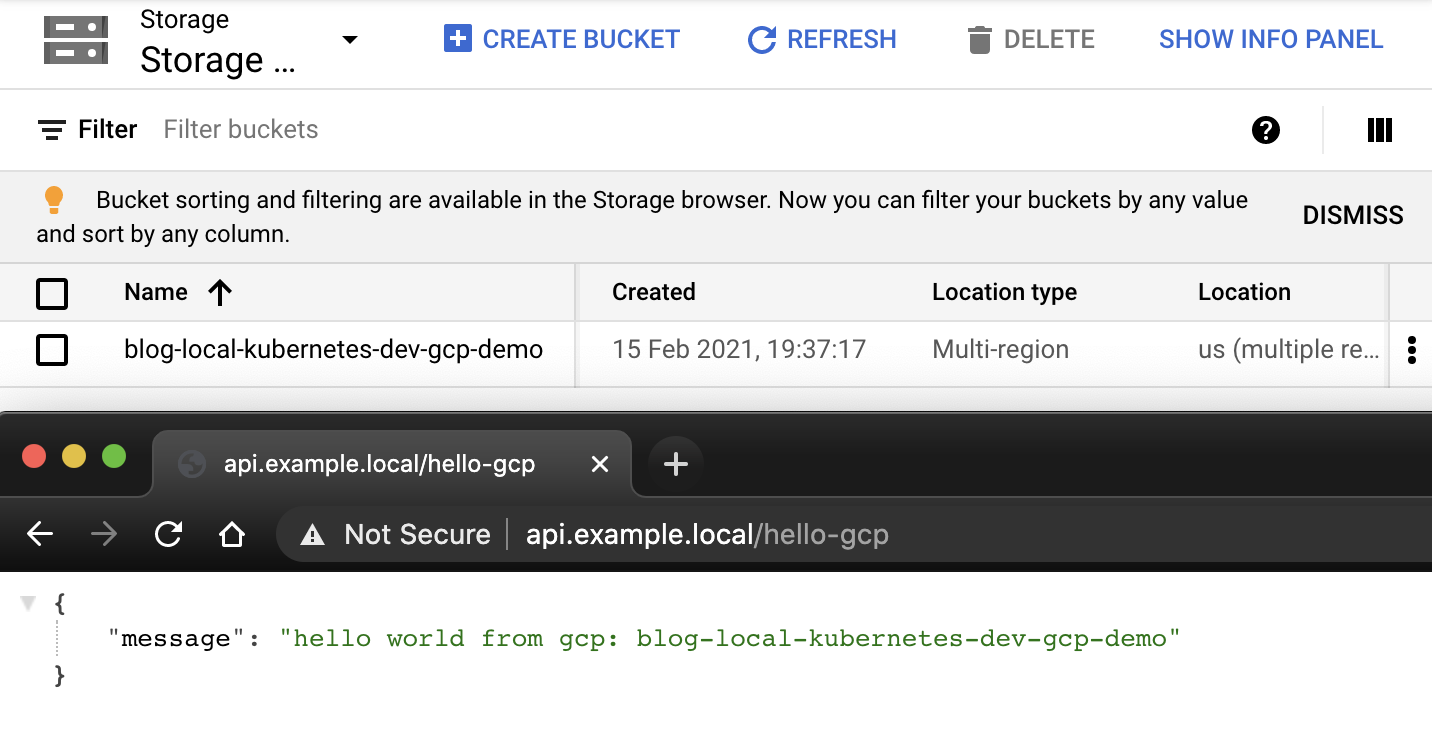 Figure 2: /hello-gcp validation