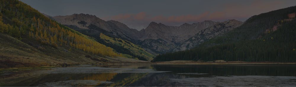 Wide image of a lake
