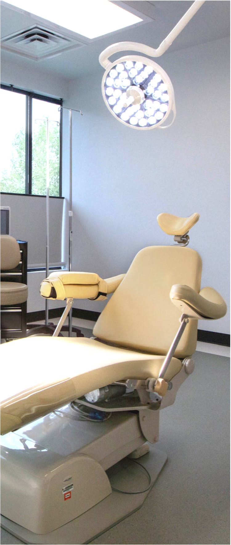 Surgical chair at Mangat Plastic Surgery