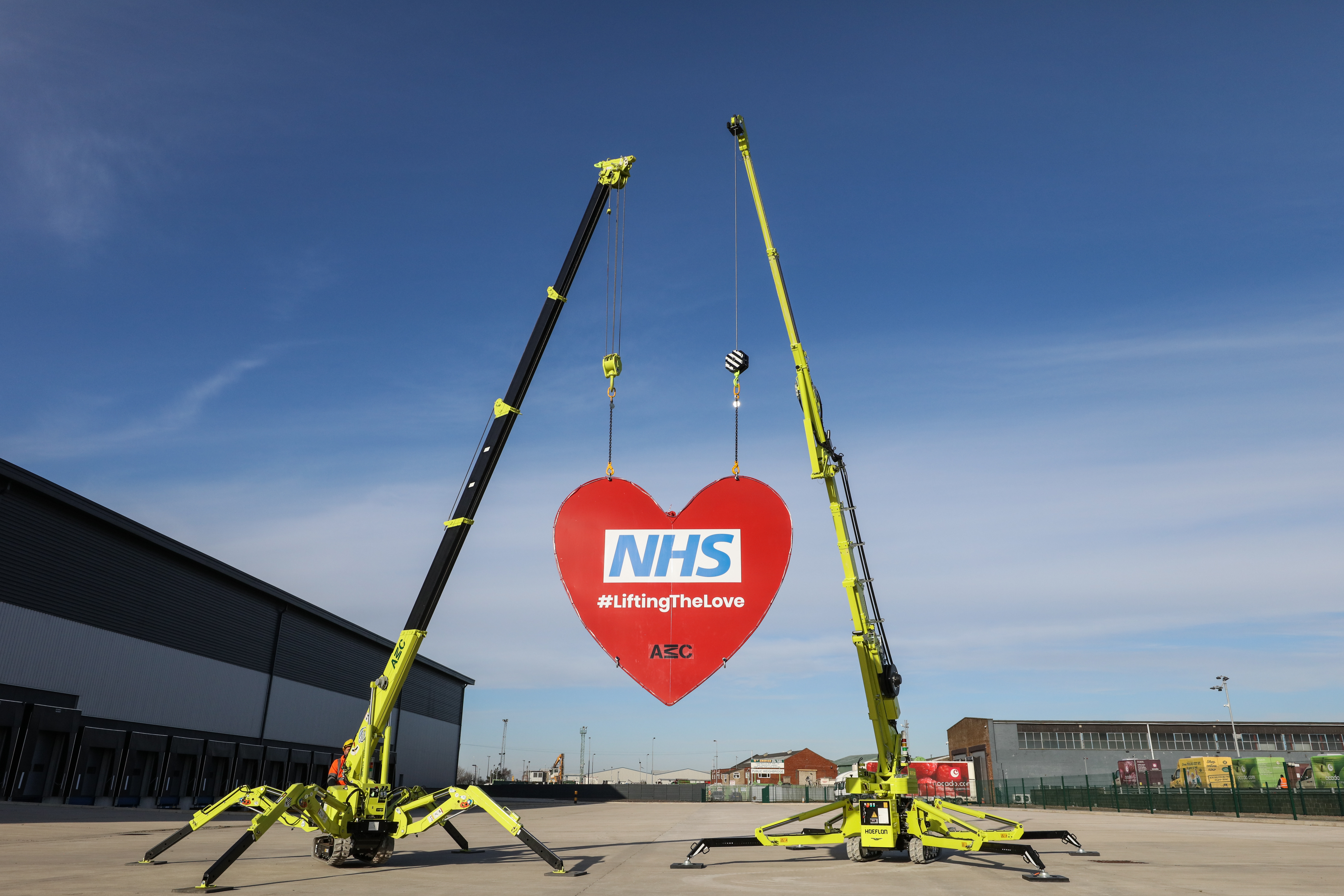 AMC Lift Giant Red Heart For R Charity