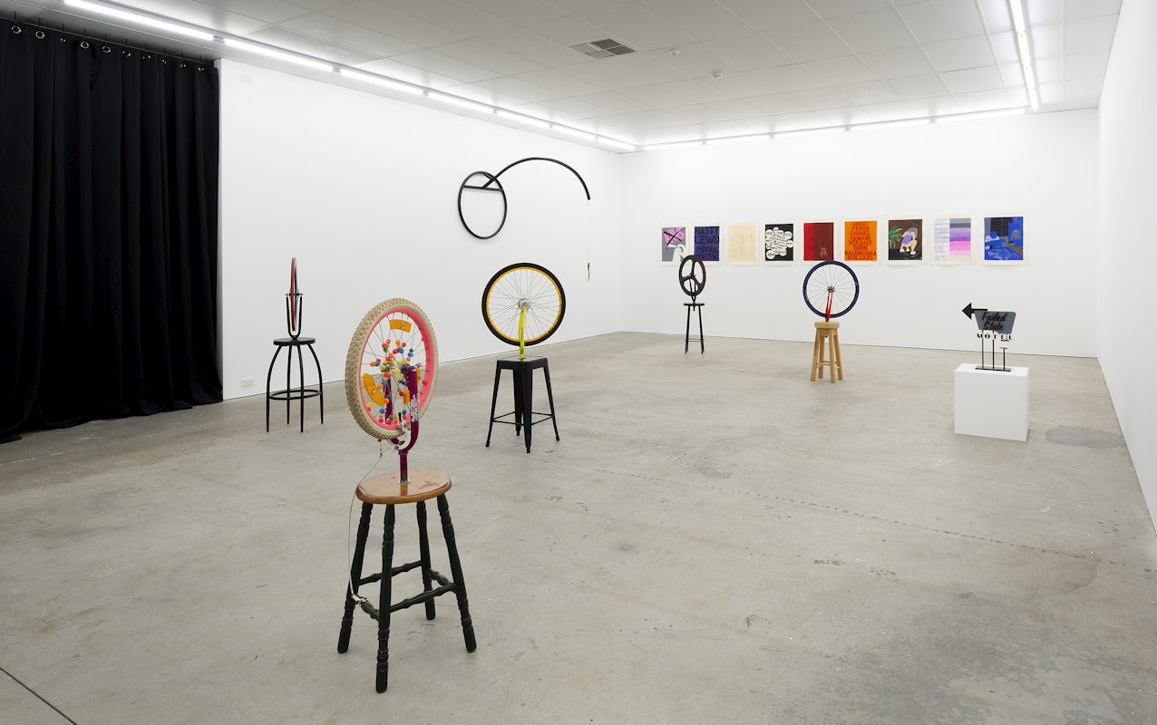 Natalie Thomas, Stage Fright, 2020, installation at Gertrude Contemporary. Photo: Christian Capurro.