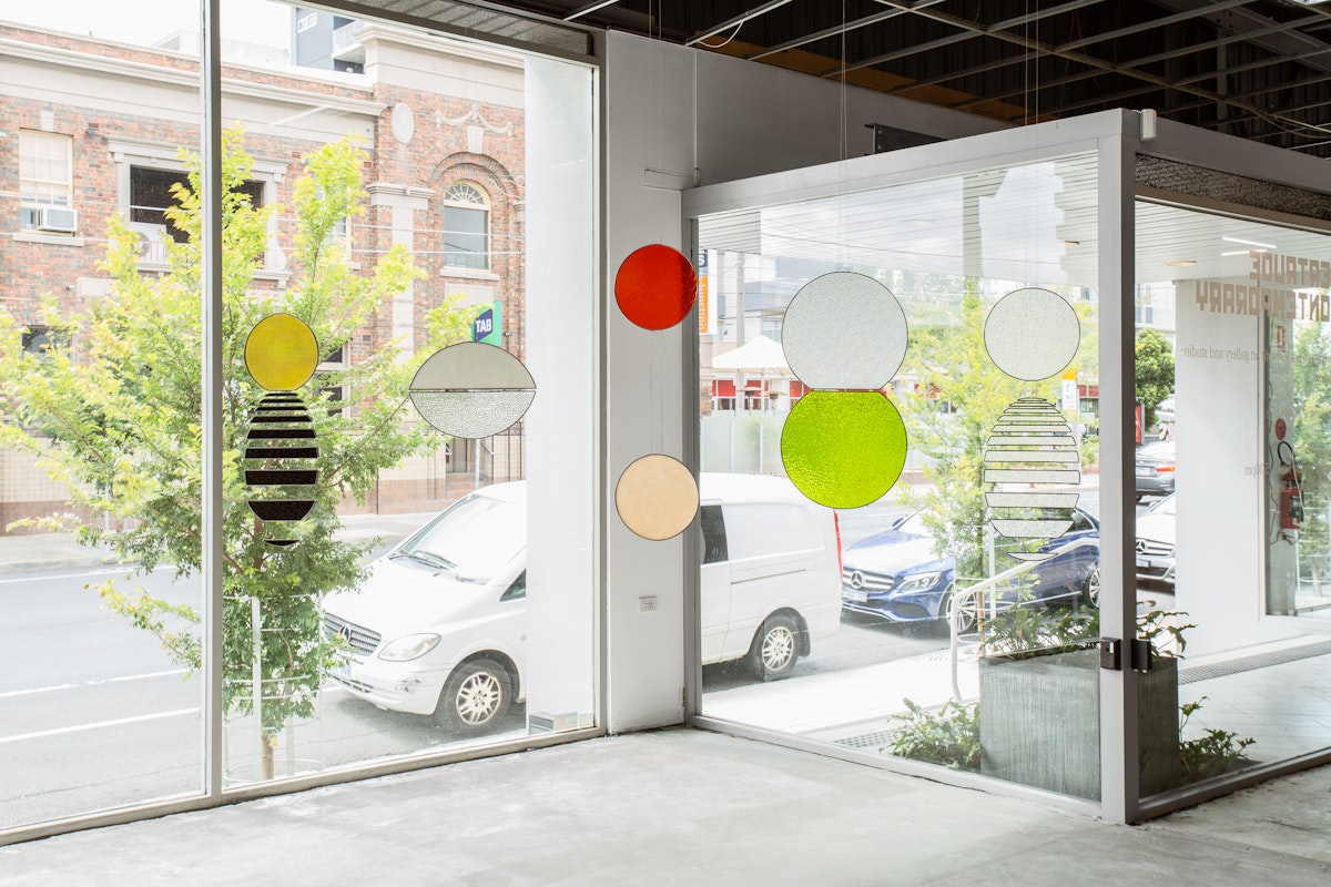 Andrew Atchison, Figure in the round (shaped by a vision always structured through his own multiple horizons of experience), 2019, presented part of Gertrude Studios 2019 at Gertrude Contemporary. Photo: Christo Crocker.