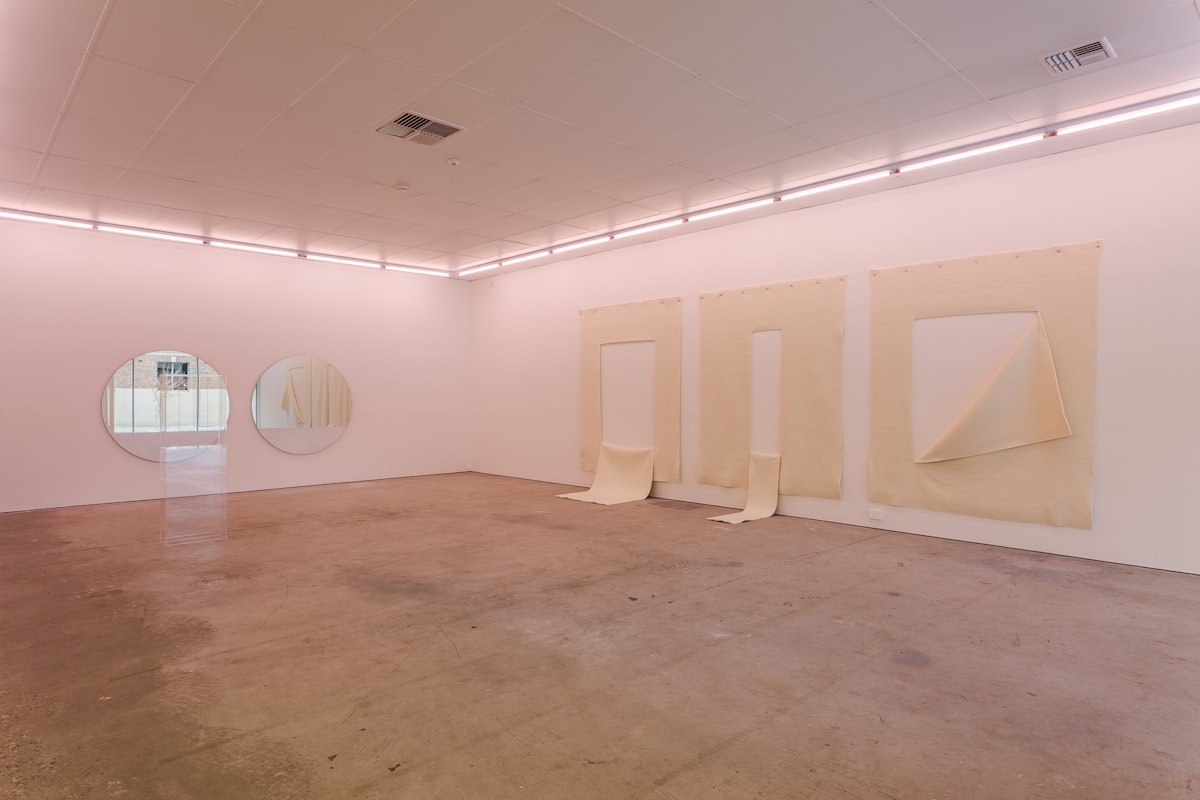 Consuelo Cavaniglia and Brenda Van Hek, an unreliable narrator, 2019, installation at Gertrude Contemporary. Photo: Christo Crocker.