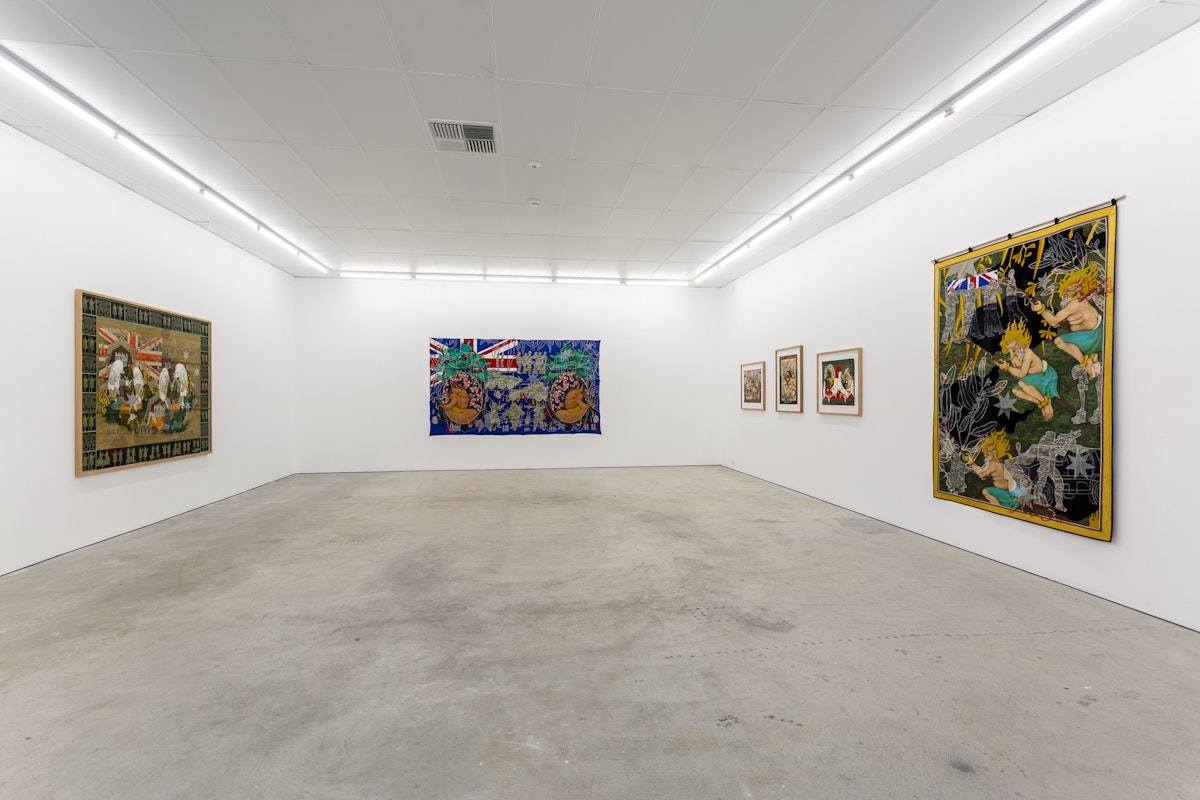 Installation view of Fragmented Memories, 2018, featuring work by Khadim Ali at Gertrude Contemporary. Photo: Christo Crocker. 